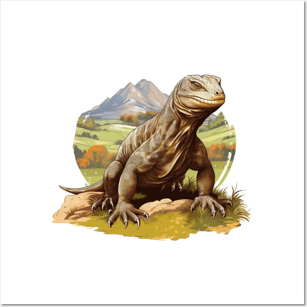 Komodo Dragon Wall Art by zooleisurelife